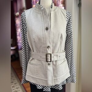New The Limited Vest with lining and belt. Size M